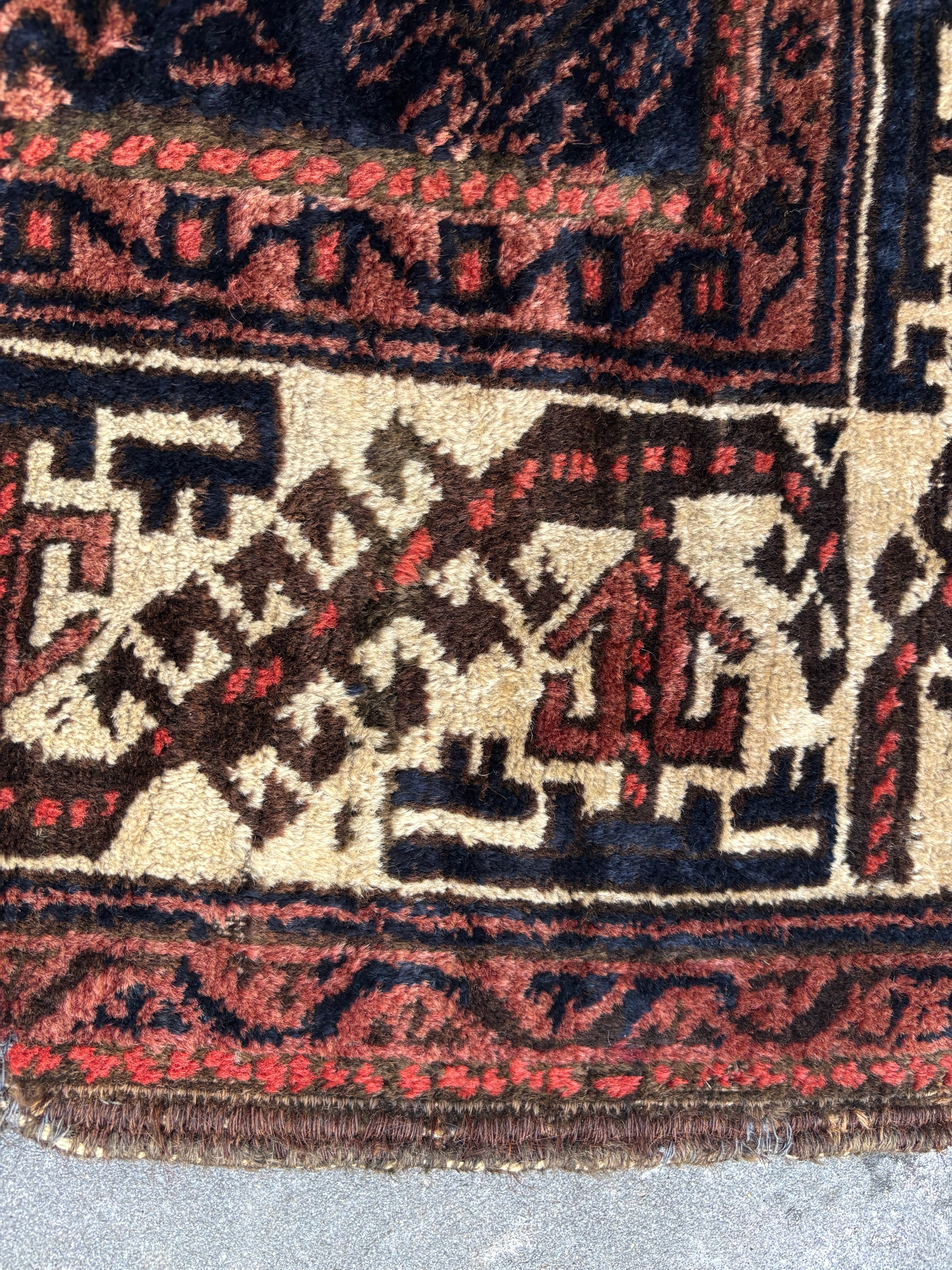 Antique Baluch Rug, 1920, Baluchistan (Persia)