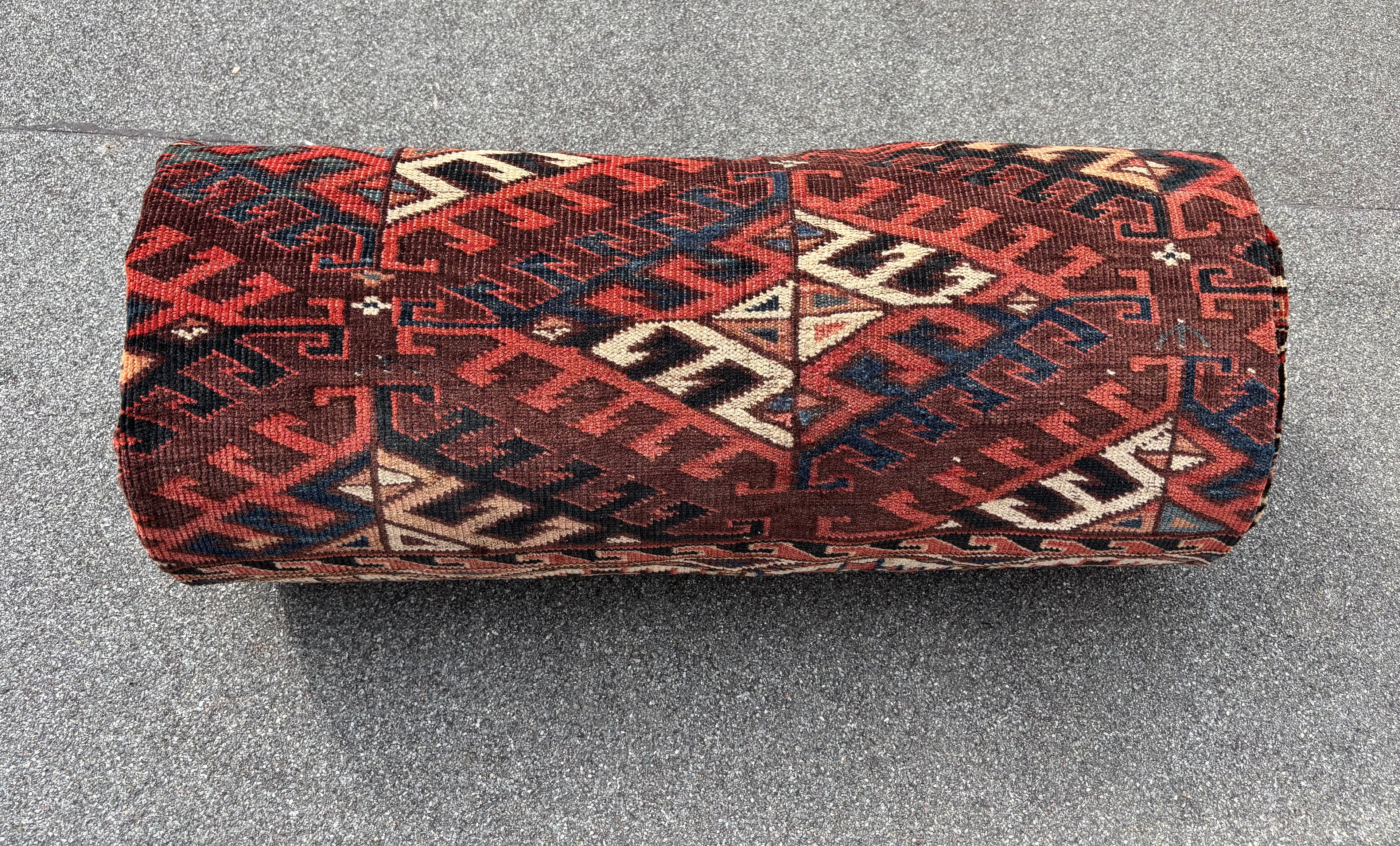 Antique Turkmen Yomut Main Carpet 1880, 212x366 cm