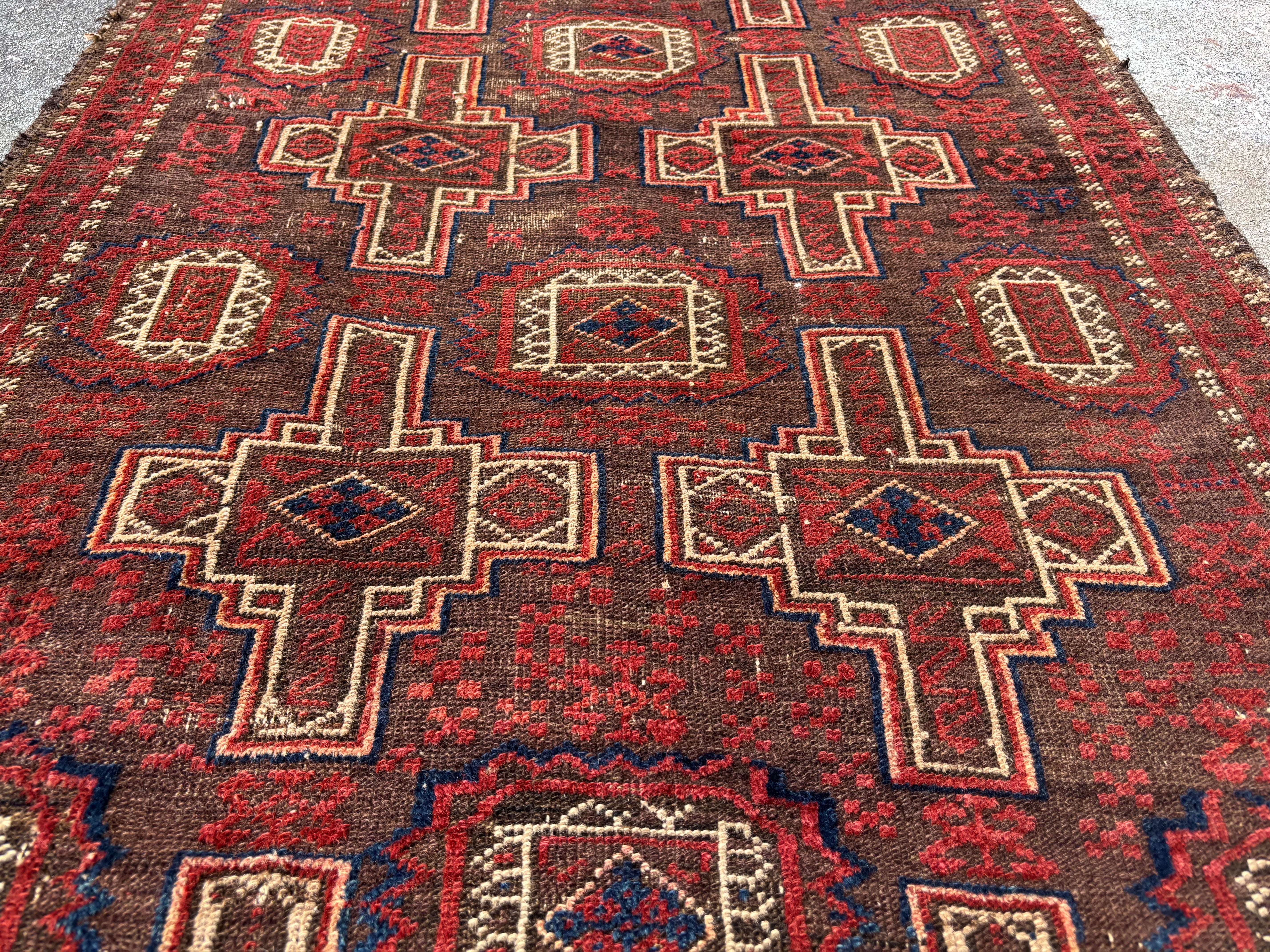 Baluch Rug, 1930, 85x160 cm – The Magical Garden Antique Carpets