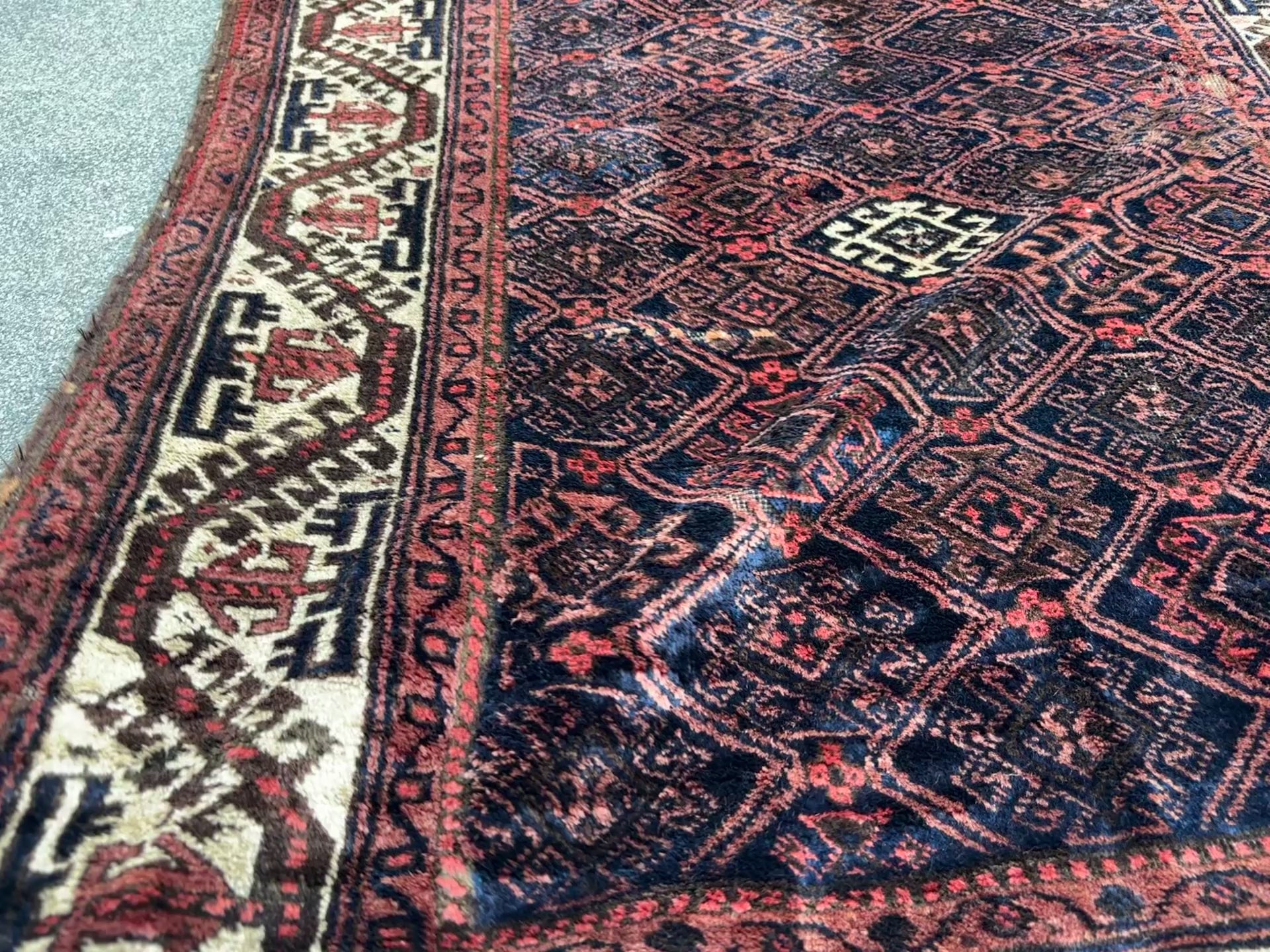 Antique Baluch Rug, 1920, Baluchistan (Persia)